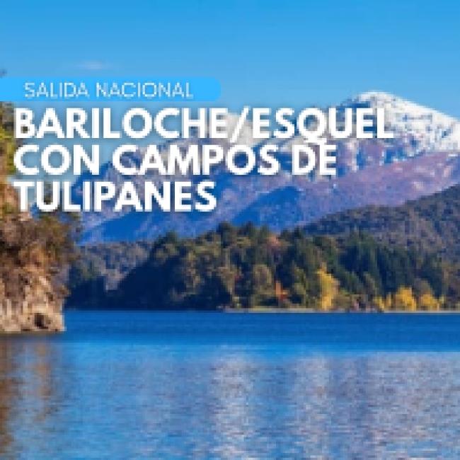  BARILOCHE/ESQUEL CON CAMPOS DE TULIPANES